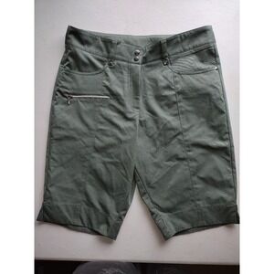 G.G. Blue Women's Green Cargo Shorts‎ with Zipper Pocket Size 4